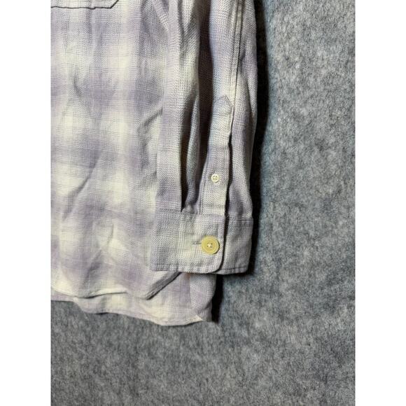 NWT ALLSAINTS Shasta Long Sleeve Button Down Bleached Lilac Small - Picture 7 of 11
